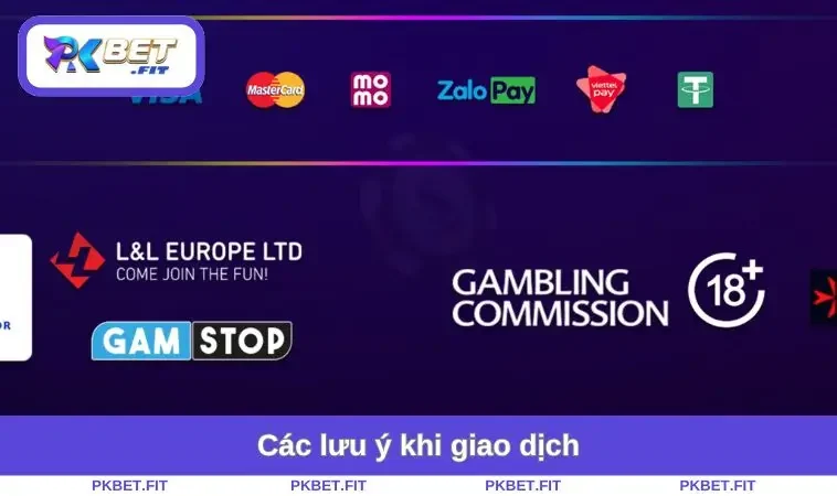 Các lưu ý khi giao dịch