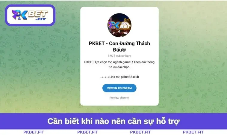 Liên Hệ PKBET 2 Cần biết khi nào nên cần sự hỗ trợ