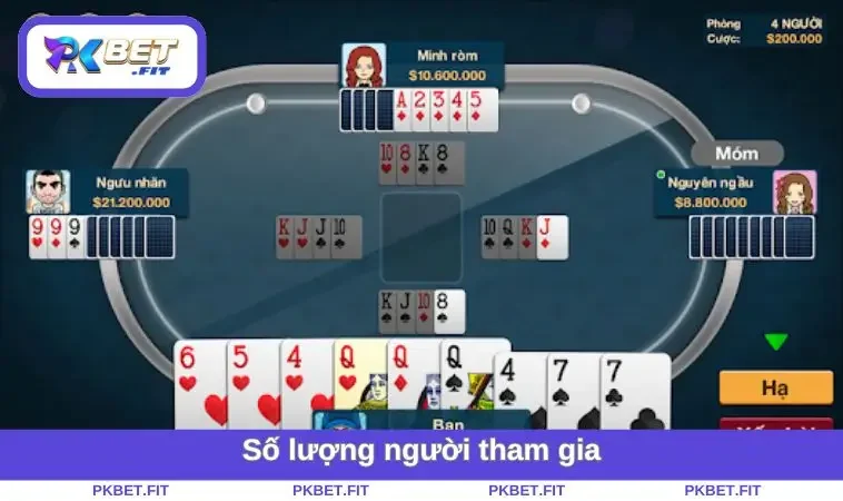 Cách Chơi Phỏm - Mẹo, Luật Và Chiến Thuật Bạn Cần Biết 1 Số lượng người tham gia