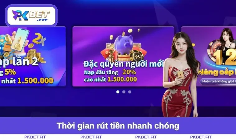 Thời gian rút tiền nhanh chóng 